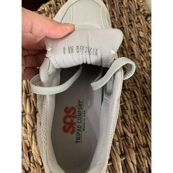 SAS Women’s Tour Mesh Gray Size 8 Wide Walking Shoes Made In USA Tripad Comfort - Picture 7 of 8